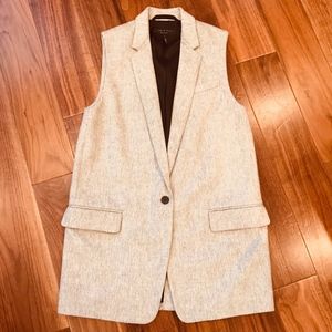 RAG & BONE Tailored Wool Sleeveless Blazer Vest
